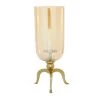 Cheap 😍 19" Gold Aluminum & Glass Traditional Candlestick Holder by Ivory and Iris 💯