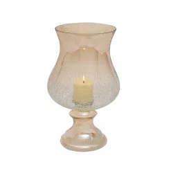 Outlet π 16" Gold Glass Traditional Candle Holder by Ivory and Iris π₯