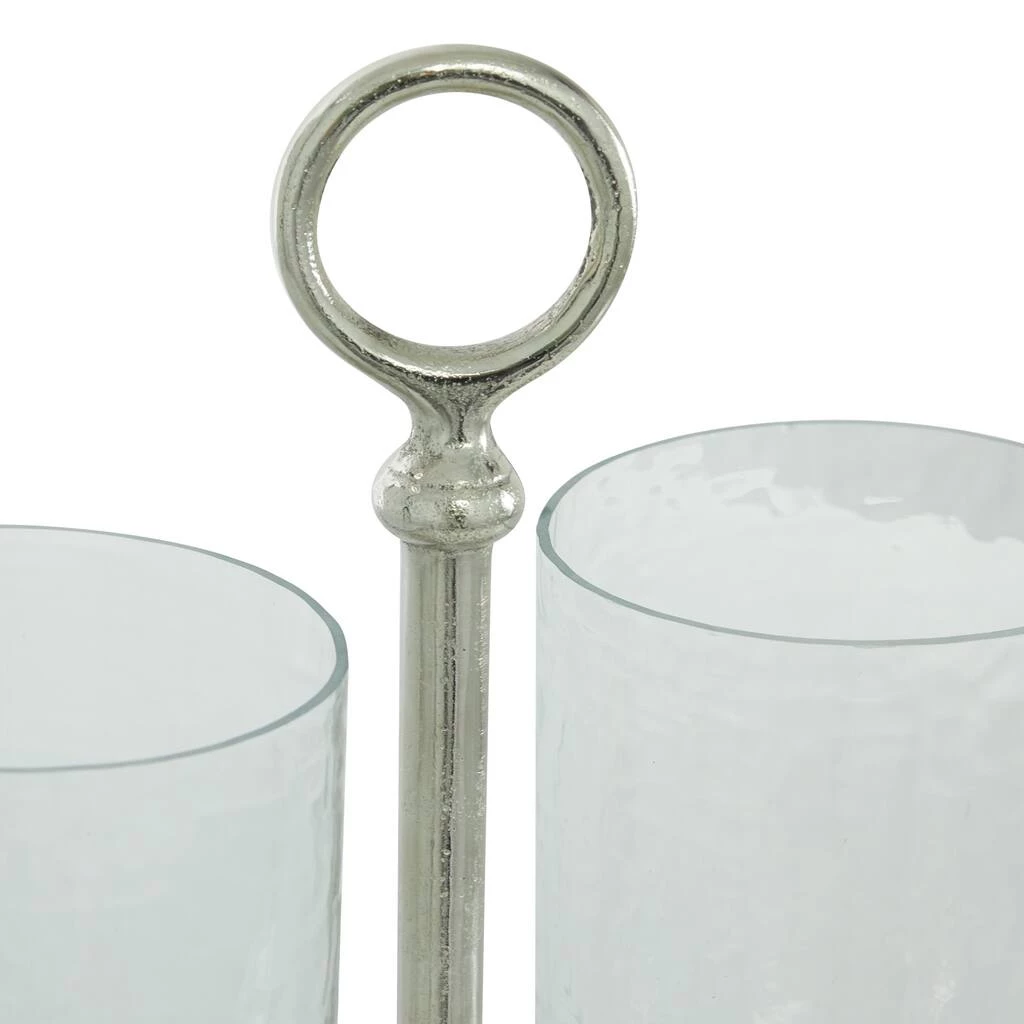 Promo π 14" Silver Aluminum Traditional Candle Holder Lantern by Ivory and Iris π€© 4 Promo π 14" Silver Aluminum Traditional Candle Holder Lantern by Ivory and Iris π€© - Image 4