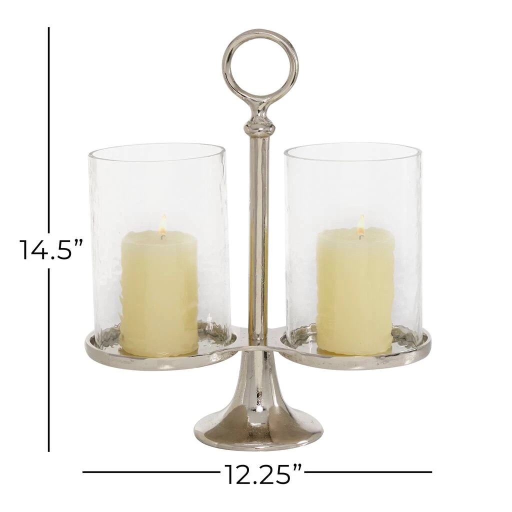 Promo π 14" Silver Aluminum Traditional Candle Holder Lantern by Ivory and Iris π€© 6 Promo π 14" Silver Aluminum Traditional Candle Holder Lantern by Ivory and Iris π€© - Image 6