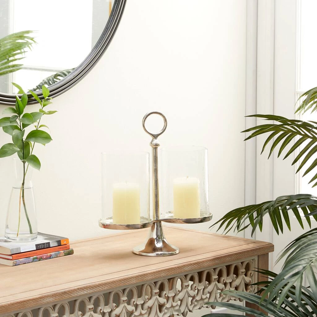 Promo π 14" Silver Aluminum Traditional Candle Holder Lantern by Ivory and Iris π€© 7 Promo π 14" Silver Aluminum Traditional Candle Holder Lantern by Ivory and Iris π€© - Image 7