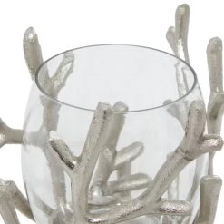 Flash Sale 🎉 6" Silver Aluminum Coastal Candle Holder by Ivory and Iris ✔️ -Cheap Ivory and Iris Store D401532S 4