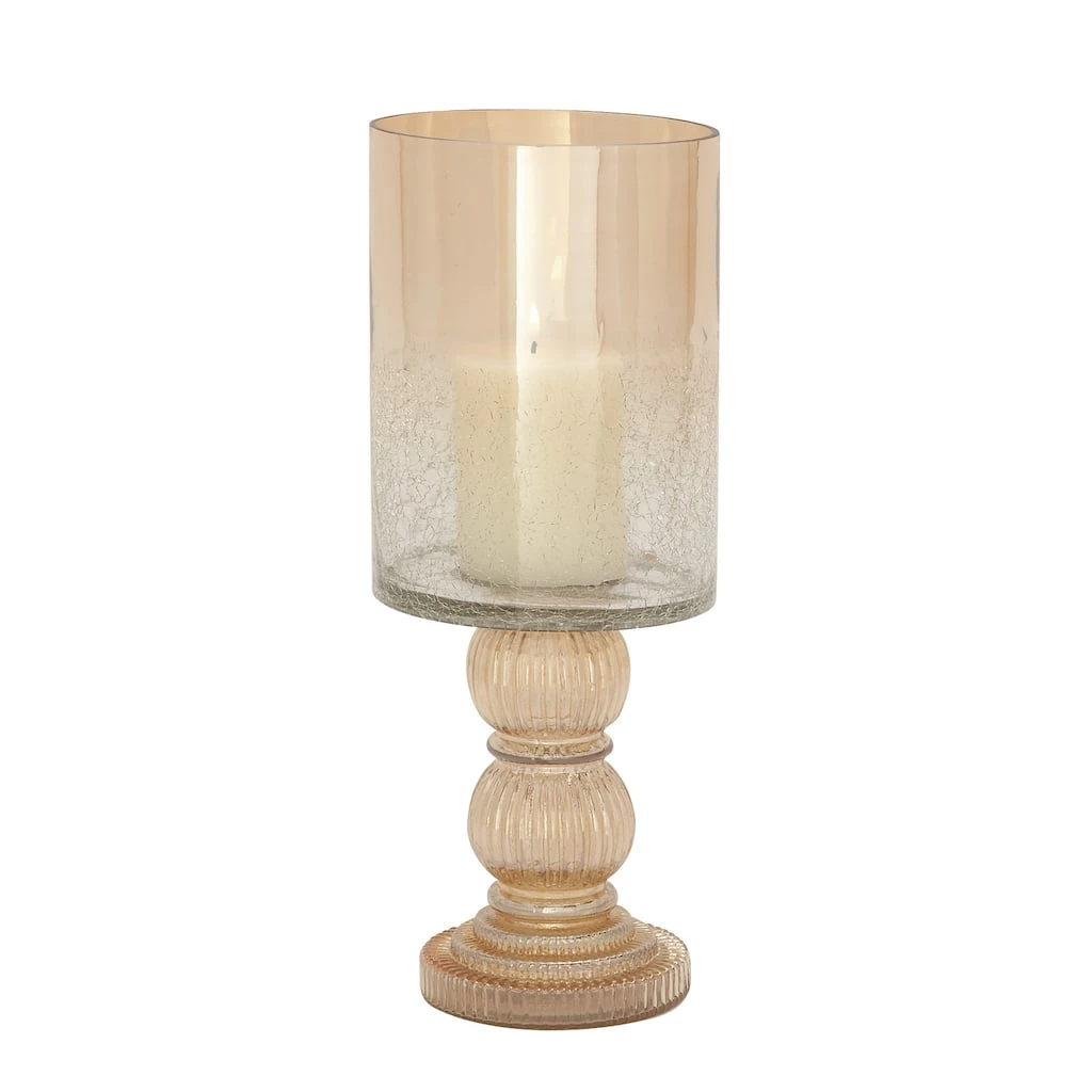 Brand new π 16" Gold Glass Traditional Candle Holder by Ivory and Iris π 1 Brand new π 16" Gold Glass Traditional Candle Holder by Ivory and Iris π