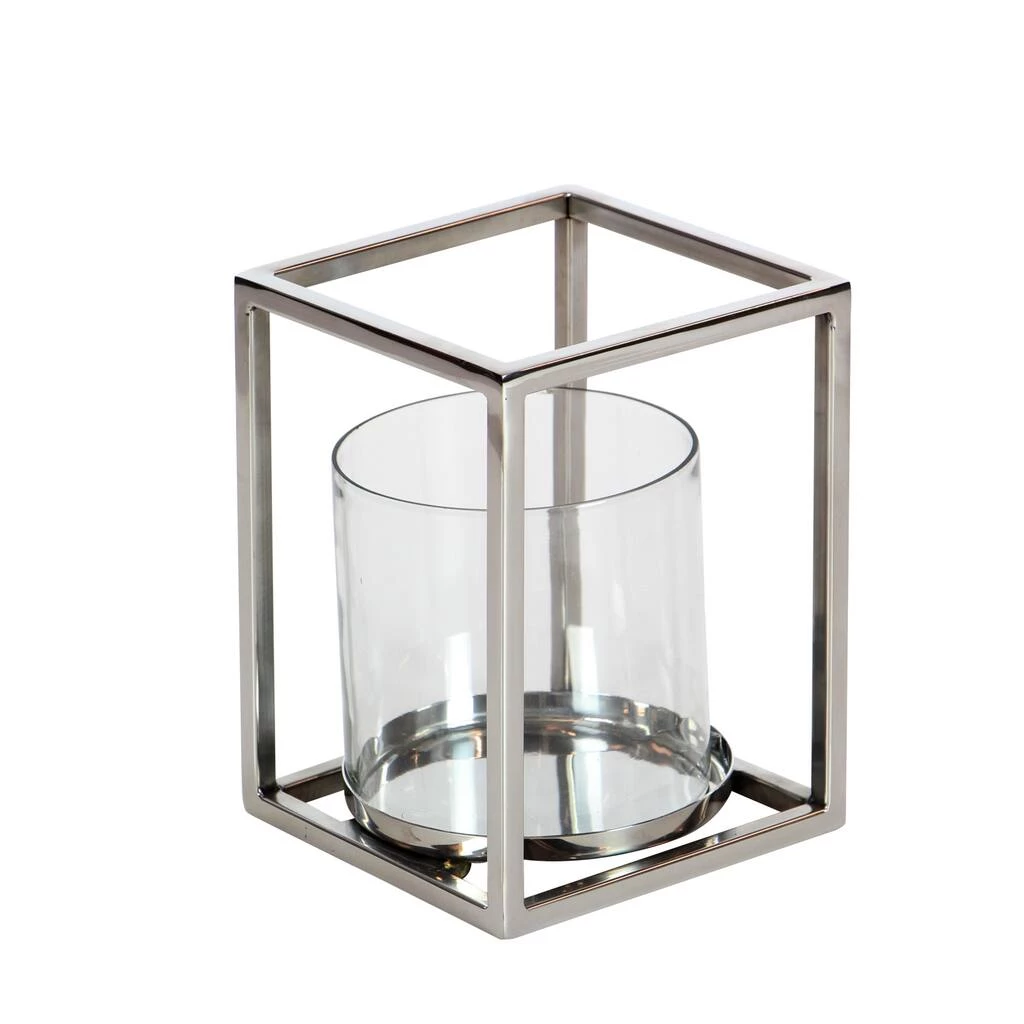 Buy βοΈ Clear Stainless Steel Modern Candle Holder, 8" x 6" x 6" by Ivory and Iris π 2 Buy βοΈ Clear Stainless Steel Modern Candle Holder, 8" x 6" x 6" by Ivory and Iris π - Image 2