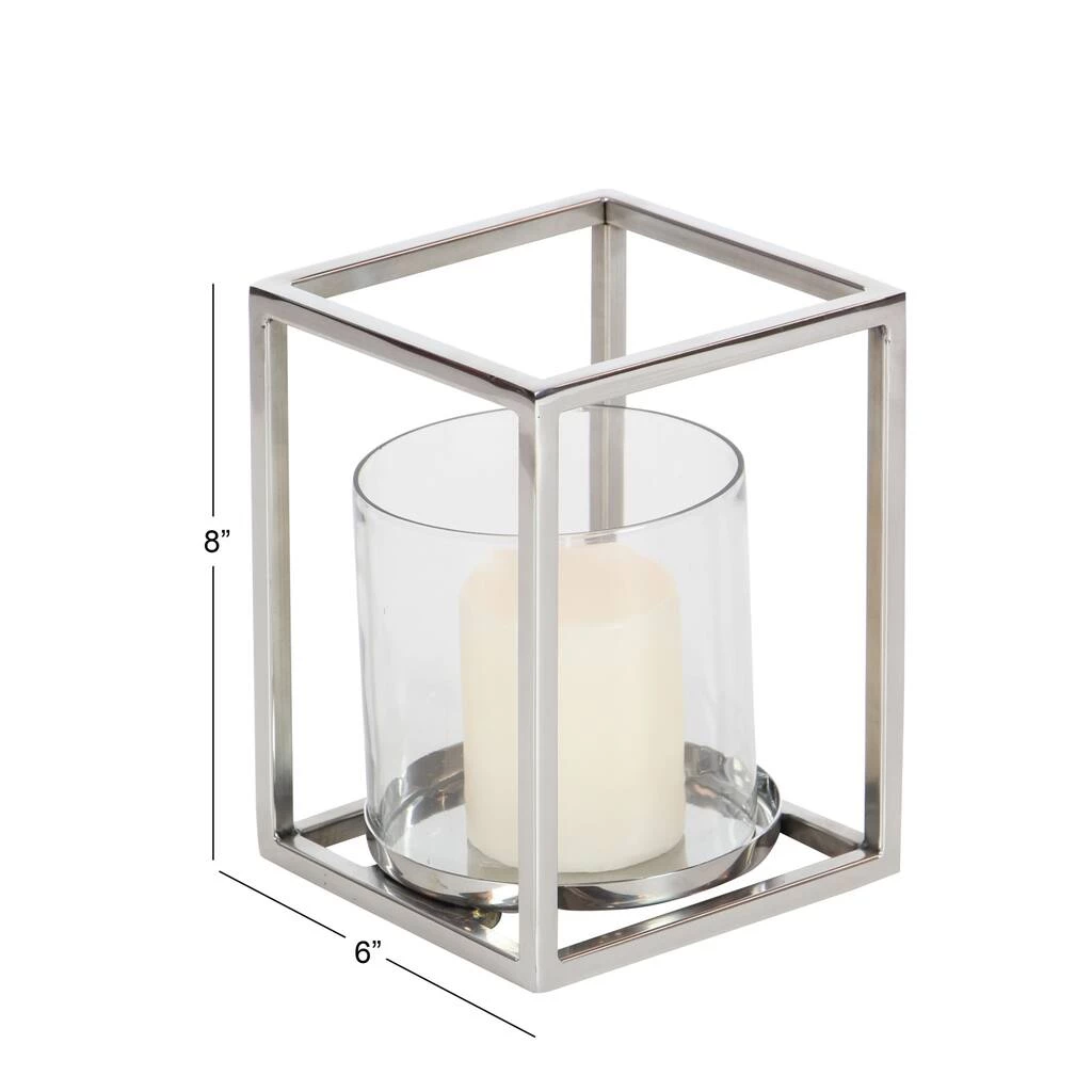Buy βοΈ Clear Stainless Steel Modern Candle Holder, 8" x 6" x 6" by Ivory and Iris π 6 Buy βοΈ Clear Stainless Steel Modern Candle Holder, 8" x 6" x 6" by Ivory and Iris π - Image 6