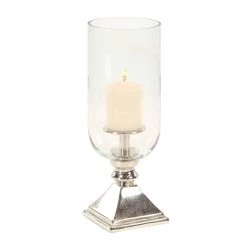 Cheap π 17" Silver Traditional Candle Holder by Ivory and Iris π―