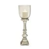 Top 10 🔔 22" Silver Glass Traditional Candle Holder by Ivory and Iris 😉