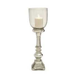 Top 10 🔔 22" Silver Glass Traditional Candle Holder by Ivory and Iris 😉 -Cheap Ivory and Iris Store D401551S 3