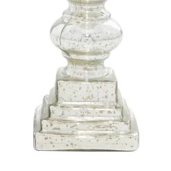 Top 10 🔔 22" Silver Glass Traditional Candle Holder by Ivory and Iris 😉 -Cheap Ivory and Iris Store D401551S 4