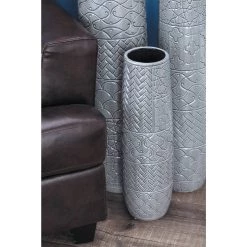 Wholesale 🥰 22" Gray Stoneware Eclectic Vase by Ivory and Iris 🥰 -Cheap Ivory and Iris Store D401577S 5