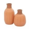 Hot Sale 🥰 Peach Colored Ceramic Modern Vase Set by Ivory and Iris ✔️