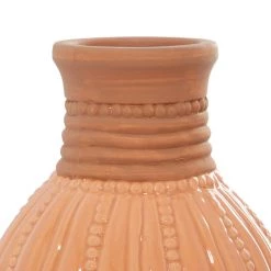 Hot Sale 🥰 Peach Colored Ceramic Modern Vase Set by Ivory and Iris ✔️ -Cheap Ivory and Iris Store D401585S 4