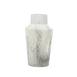 Best deal 😍 14" Gray Stoneware Contemporary Vase by Ivory and Iris 👏