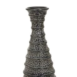 New 🔔 24" Black Stoneware Traditional Vase by Ivory and Iris 🧨 -Cheap Ivory and Iris Store D401590S 3