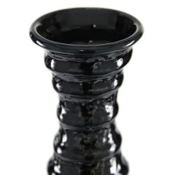 New 🔔 24" Black Stoneware Traditional Vase by Ivory and Iris 🧨 -Cheap Ivory and Iris Store D401590S 5