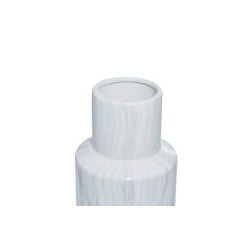 Deals 🎉 21" White Ceramic Contemporary Vase by Ivory and Iris 🔥 -Cheap Ivory and Iris Store D401592S 4