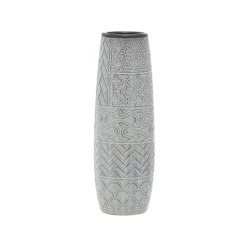 Discount 🛒 16" Gray Stoneware Eclectic Vase by Ivory and Iris 💯
