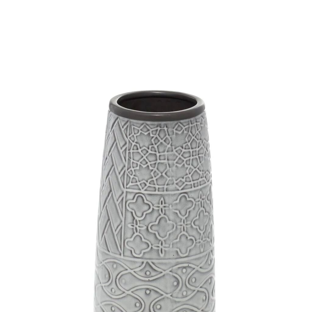 Discount π 16" Gray Stoneware Eclectic Vase by Ivory and Iris π― 3 Discount π 16" Gray Stoneware Eclectic Vase by Ivory and Iris π― - Image 3