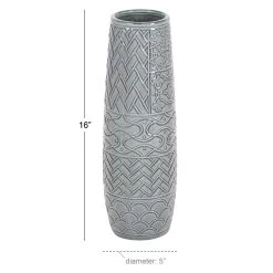 Discount π 16" Gray Stoneware Eclectic Vase by Ivory and Iris π― 8 Discount π 16" Gray Stoneware Eclectic Vase by Ivory and Iris π― -Cheap Ivory and Iris Store D401593S 4