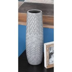 Discount π 16" Gray Stoneware Eclectic Vase by Ivory and Iris π― 9 Discount π 16" Gray Stoneware Eclectic Vase by Ivory and Iris π― -Cheap Ivory and Iris Store D401593S 5