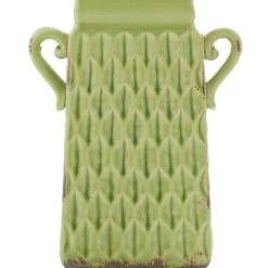 Best reviews of 🥰 10" Multicolored Stoneware Vintage Vase Set by Ivory and Iris ❤️ -Cheap Ivory and Iris Store D401594S 8