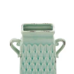 Best reviews of 🥰 10" Multicolored Stoneware Vintage Vase Set by Ivory and Iris ❤️ -Cheap Ivory and Iris Store D401594S 9