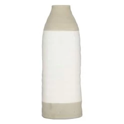 Best Sale 😀 Gray Stoneware Coastal Style Vase by Ivory and Iris 🧨