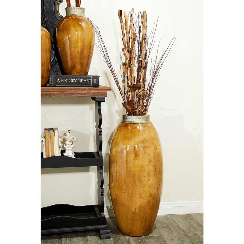Top 10 π 30" Brown Ceramic Rustic Vase by Ivory and Iris π 2 Top 10 π 30" Brown Ceramic Rustic Vase by Ivory and Iris π - Image 2