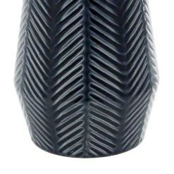 Outlet ❤️ Dark Blue Ceramic Contemporary Vase Set by Ivory and Iris 🧨 -Cheap Ivory and Iris Store D401615S 4