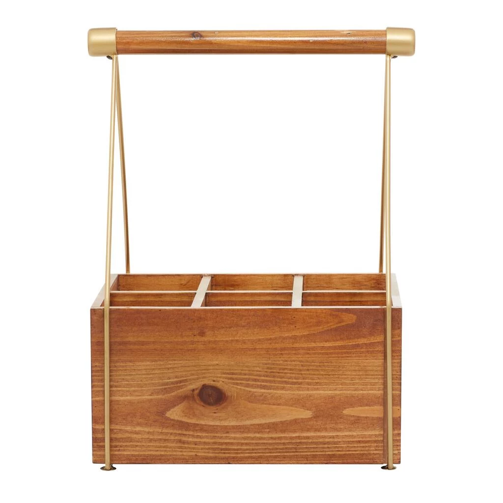 Wholesale π 16" Brown Wood Modern Farmhouse Style Wine Rack by Ivory and Iris π 2 Wholesale π 16" Brown Wood Modern Farmhouse Style Wine Rack by Ivory and Iris π - Image 2