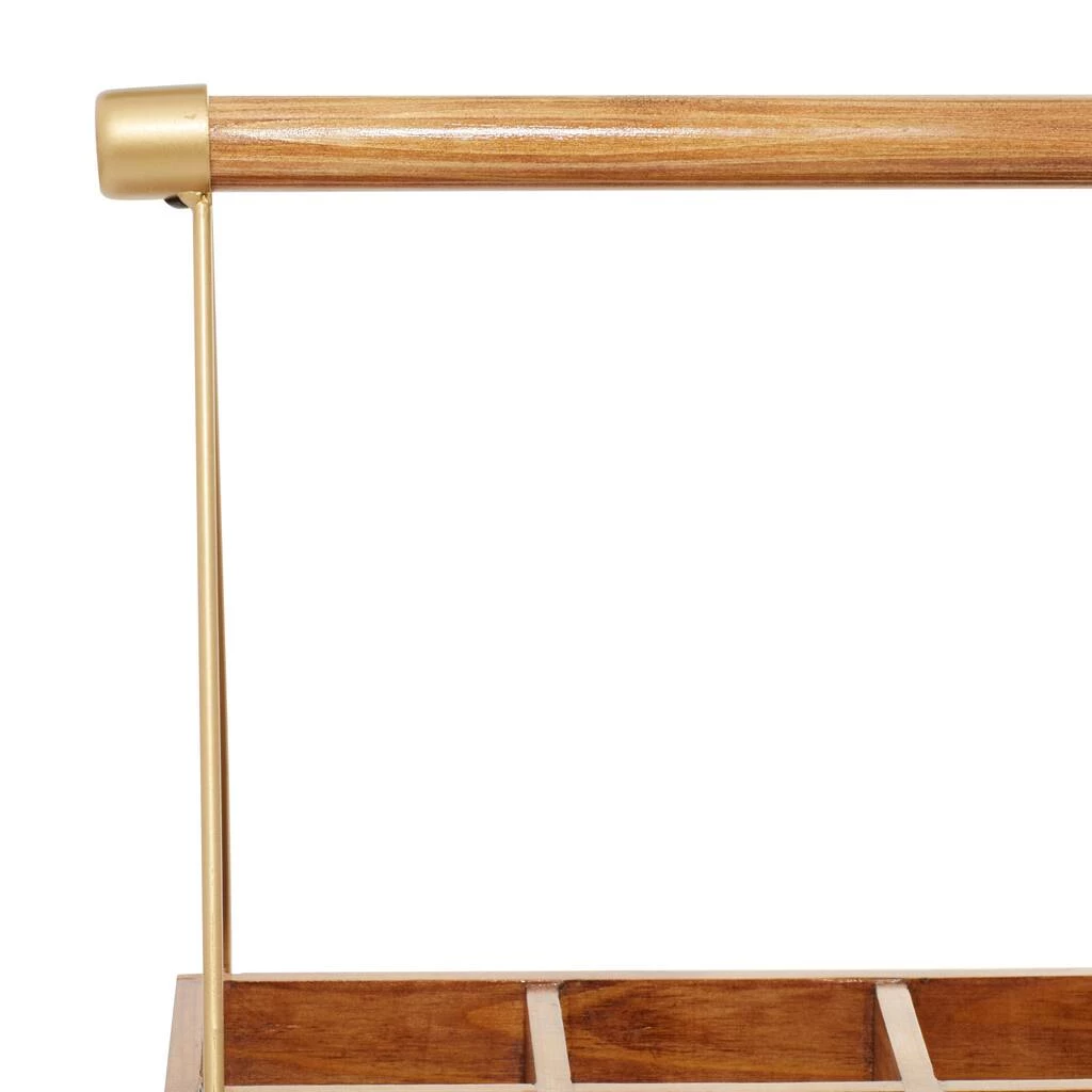 Wholesale π 16" Brown Wood Modern Farmhouse Style Wine Rack by Ivory and Iris π 3 Wholesale π 16" Brown Wood Modern Farmhouse Style Wine Rack by Ivory and Iris π - Image 3