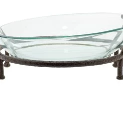 Budget β Clear Glass and Metal Modern Serving Stand, 7" x 19" x 16" by Ivory and Iris π 9 Budget β Clear Glass and Metal Modern Serving Stand, 7" x 19" x 16" by Ivory and Iris π -Cheap Ivory and Iris Store D401719S 4