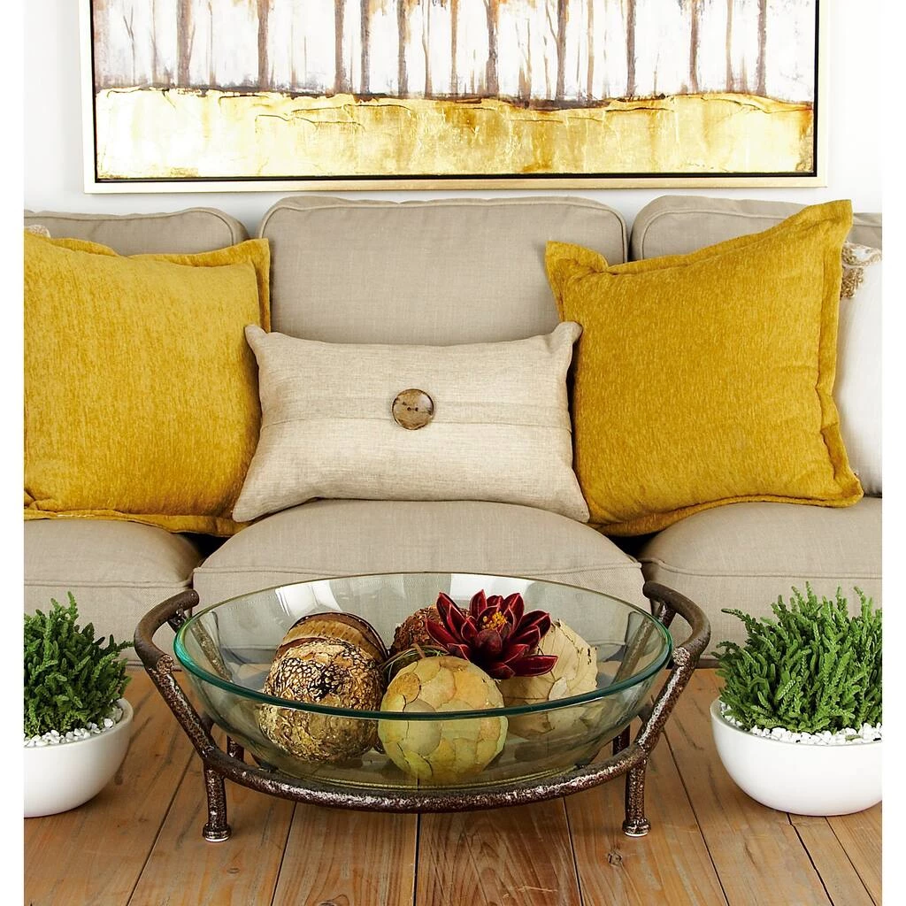 Budget β Clear Glass and Metal Modern Serving Stand, 7" x 19" x 16" by Ivory and Iris π 6 Budget β Clear Glass and Metal Modern Serving Stand, 7" x 19" x 16" by Ivory and Iris π - Image 6