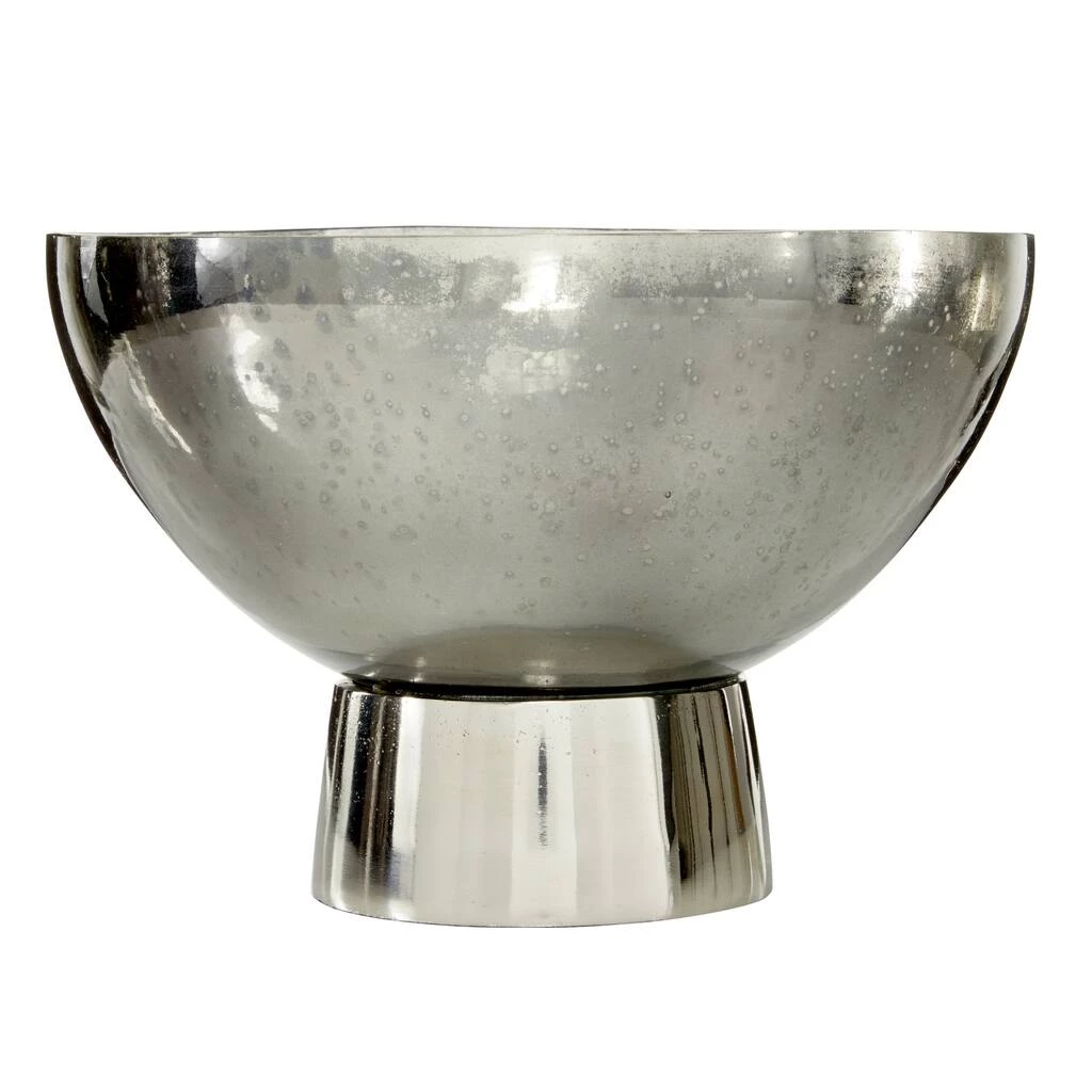 Best Sale ⭐ 11" Dark Gray Glass & Metal Modern Decorative Bowl by Ivory and Iris ❤️ 4 Best Sale ⭐ 11" Dark Gray Glass & Metal Modern Decorative Bowl by Ivory and Iris ❤️ - Image 4