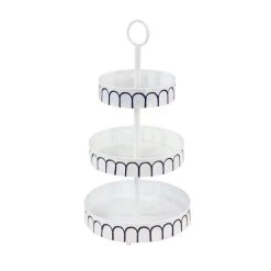 Outlet β White Iron Farmhouse 3 Tier Tray Cupcake Stand by Ivory and Iris π€©