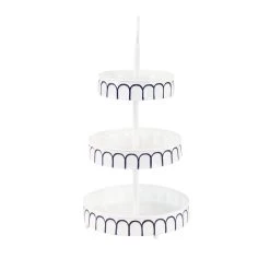Outlet ⭐ White Iron Farmhouse 3 Tier Tray Cupcake Stand by Ivory and Iris 🤩 -Cheap Ivory and Iris Store D401768S 4