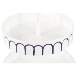 Outlet ⭐ White Iron Farmhouse 3 Tier Tray Cupcake Stand by Ivory and Iris 🤩 -Cheap Ivory and Iris Store D401768S 5