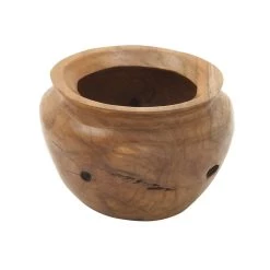 Best Pirce ✨ 9" Natural Brown Wood Decorative Bowl by Ivory and Iris 🧨