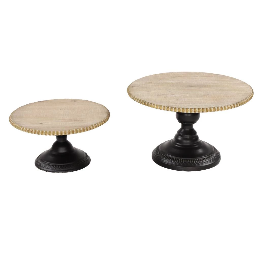 Brand new π Set of 2 Light Brown Metal Rustic Cake Stand, 13", 11" by Ivory and Iris π€© 2 Brand new π Set of 2 Light Brown Metal Rustic Cake Stand, 13", 11" by Ivory and Iris π€© - Image 2