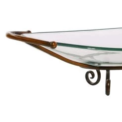 Best reviews of 🔔 Brass Glass and Metal Modern Serving Bowl, 6" x 30" x 12" by Ivory and Iris 💯 -Cheap Ivory and Iris Store D401793S 7