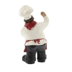 Buy 🔥 14" Traditional Maroon & White Polystone Chef Wine Holder by Ivory and Iris ✔️ -Cheap Ivory and Iris Store D401802S 6
