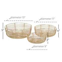 Best Sale π Gold Wire Contemporary Decorative Bowl Set by Ivory and Iris β¨ 9 Best Sale π Gold Wire Contemporary Decorative Bowl Set by Ivory and Iris β¨ -Cheap Ivory and Iris Store D401803S 5