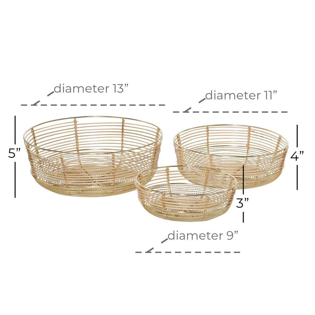 Best Sale π Gold Wire Contemporary Decorative Bowl Set by Ivory and Iris β¨ 4 Best Sale π Gold Wire Contemporary Decorative Bowl Set by Ivory and Iris β¨ - Image 4