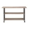 Best Pirce 💯 Brown Industrial Wood Console Table, 32" x 48" by Ivory and Iris 🔔