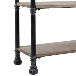Best Pirce 💯 Brown Industrial Wood Console Table, 32" x 48" by Ivory and Iris 🔔 -Cheap Ivory and Iris Store D401813S 3