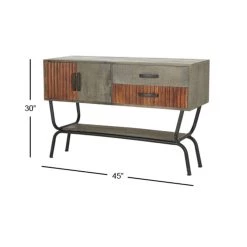 Top 10 🎁 Grey Modern Mango Wood Console Table, 30" x 45" by Ivory and Iris 👏 -Cheap Ivory and Iris Store D401826S 6