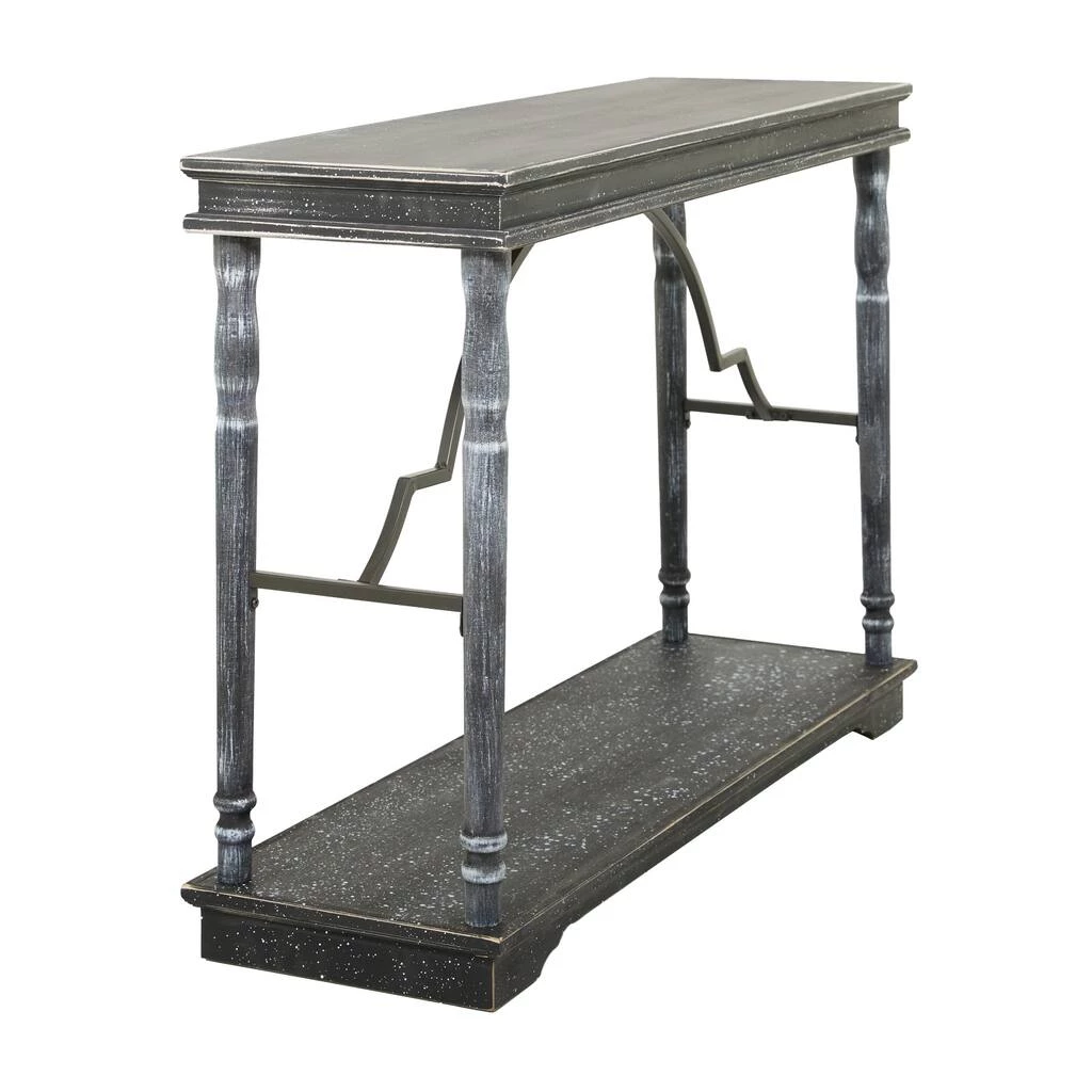 Promo β¨ Black Wood Farmhouse Console Table 33" x 47" x 15" by Ivory and Iris π 2 Promo β¨ Black Wood Farmhouse Console Table 33" x 47" x 15" by Ivory and Iris π - Image 2