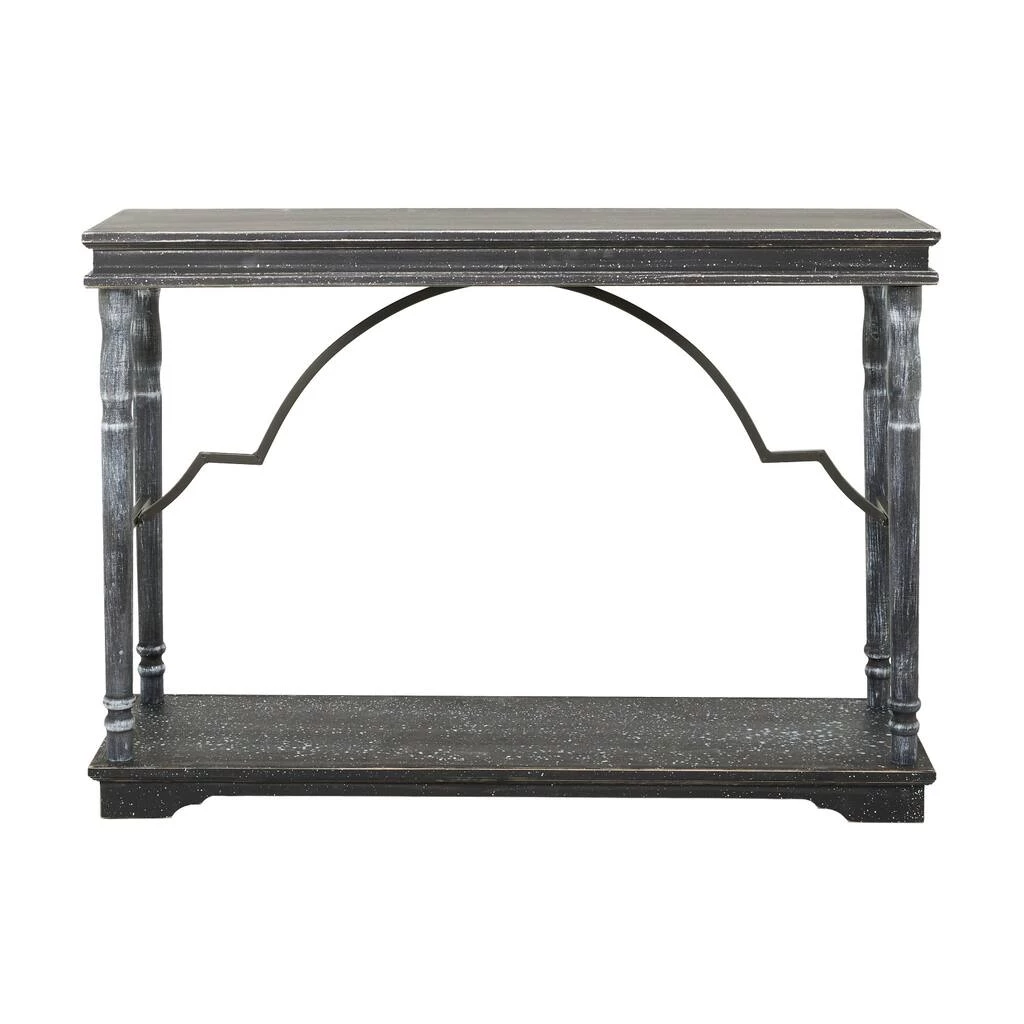 Promo β¨ Black Wood Farmhouse Console Table 33" x 47" x 15" by Ivory and Iris π 5 Promo β¨ Black Wood Farmhouse Console Table 33" x 47" x 15" by Ivory and Iris π - Image 5