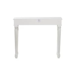 Coupon 🛒 White Farmhouse Mango Wood Console Table, 30" x 36" by Ivory and Iris ⭐ -Cheap Ivory and Iris Store D401831S 6