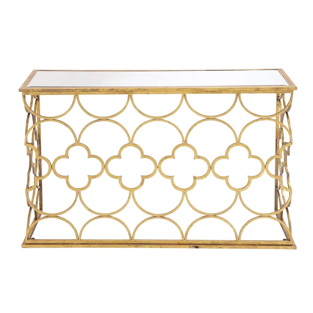 Best Pirce π₯° Gold Glam Metal Console Table, 31" x 49" by Ivory and Iris π 1 Best Pirce π₯° Gold Glam Metal Console Table, 31" x 49" by Ivory and Iris π